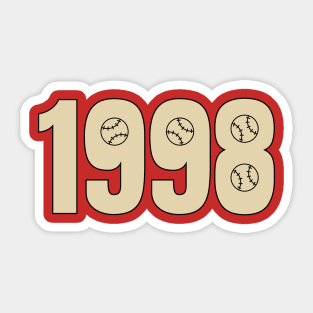 1998 baseball Sticker